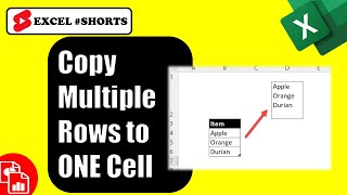 Copy Multiple Rows Into One Cell - Excel Shorts