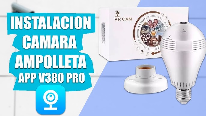 BOMBILLA CAMARA ESPIA Bombilla WIFI con cámara 360° Unboxing y Review