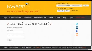 Xss Reflected Php Self