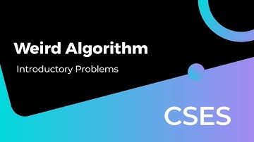 Weird Algorithm | Introductory Problems | CSES