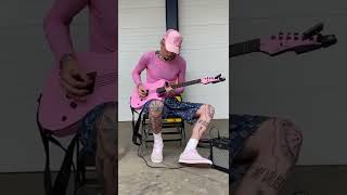 Mgk playing " Nothing else matters " on his guitar 🎸