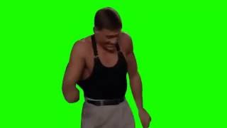 Jean-Claude Van Damme Bailando Baila Pantalla Verde - Green Screen - Chroma Key Vagonettas