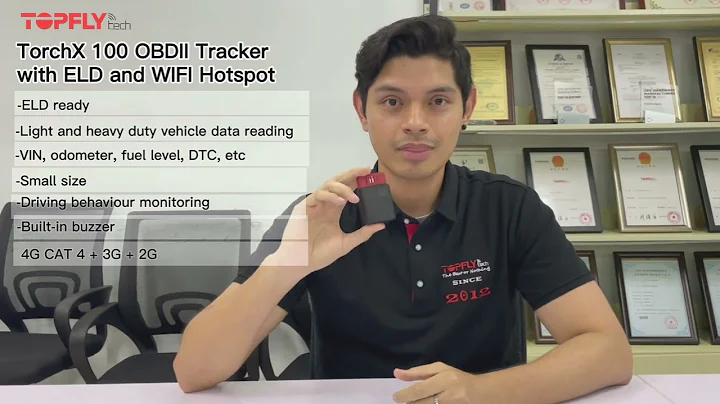 TorchX 100 OBDII tracker with WIFI Hotspot and ELD