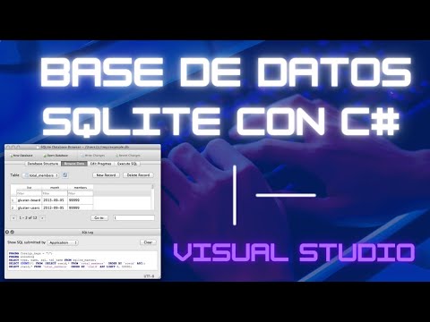 Base de datos SQLite y C# con DB Browser for SQLite