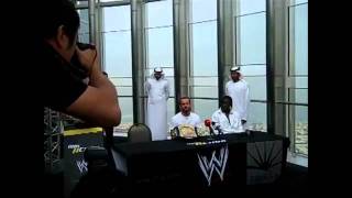 kane attacked jhone cena at burj in dubai