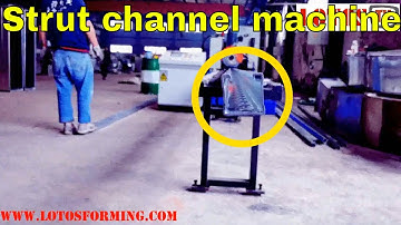 【Strut channel machine】: Channel roll forming machine | Solar panel mounting rack machine
