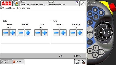 ABB IRC5 Robot: How to update date and time