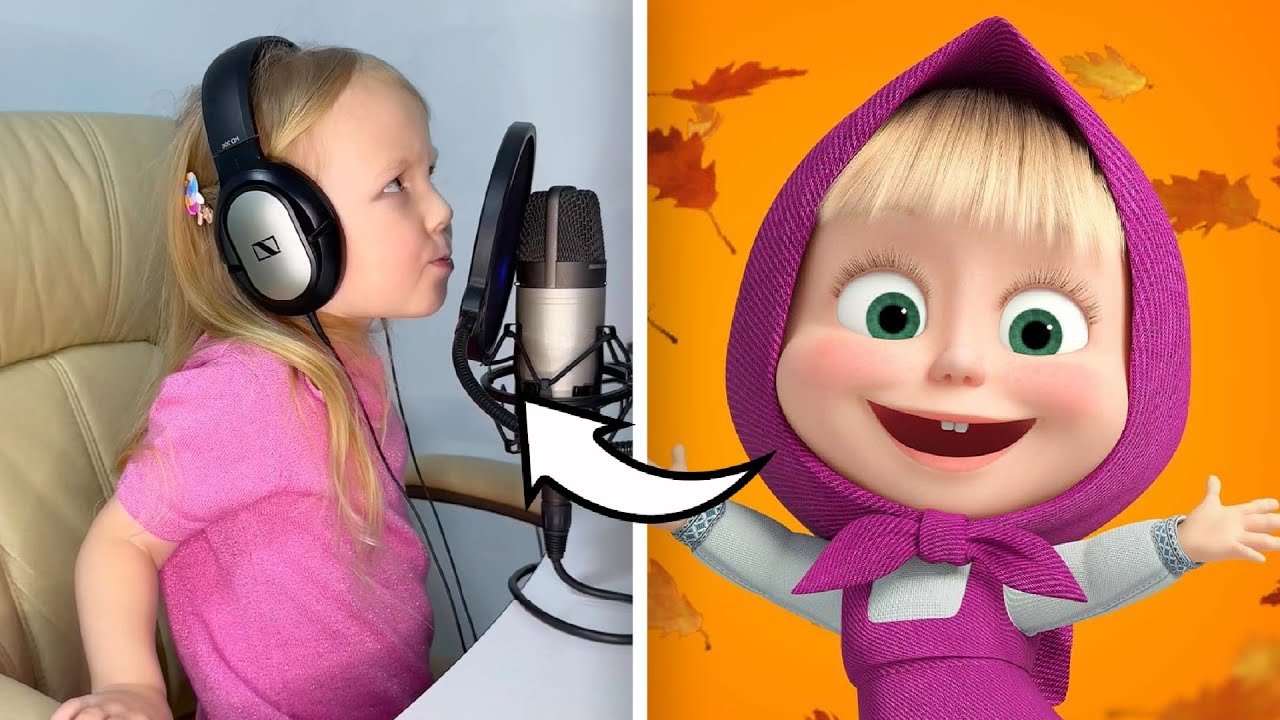 Behind The VOICE Masha And The Bear 🎶