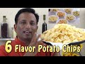 Potato Chips Home Made  - 6 Flavors - Mint -Tangy - Sweet - Garlic Chilli - Crispy Aloo Chips