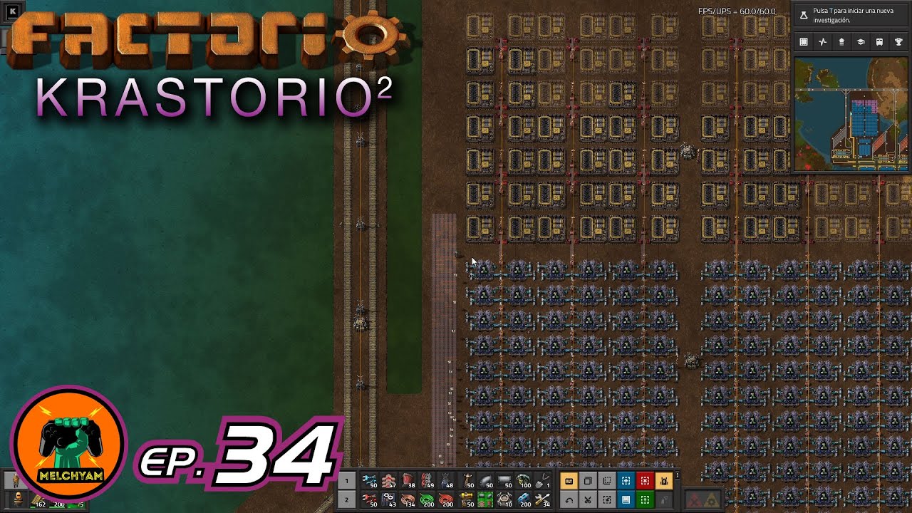 FACTORIO 1.1 KRASTORIO 2 // EP. 34 - PIEDRA Y TRITURADORAS - YouTube