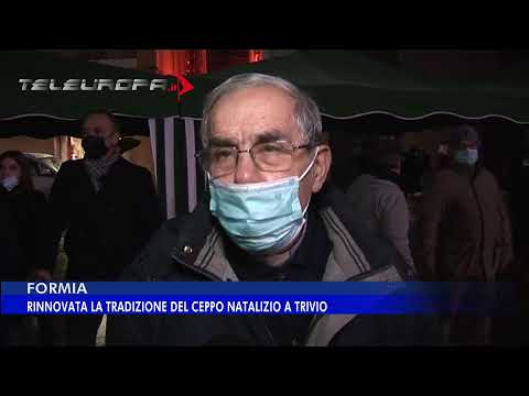 24.12.2021 Formia, acceso il ceppo di Natale