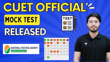 CUET OFFICIAL MOCK TEST RELEASED II CUET 2022 MOCK TEST