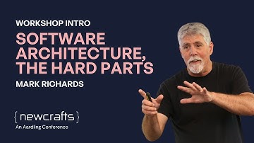 Mark Richards about his workshop "Software Architecture, the Hard Parts"