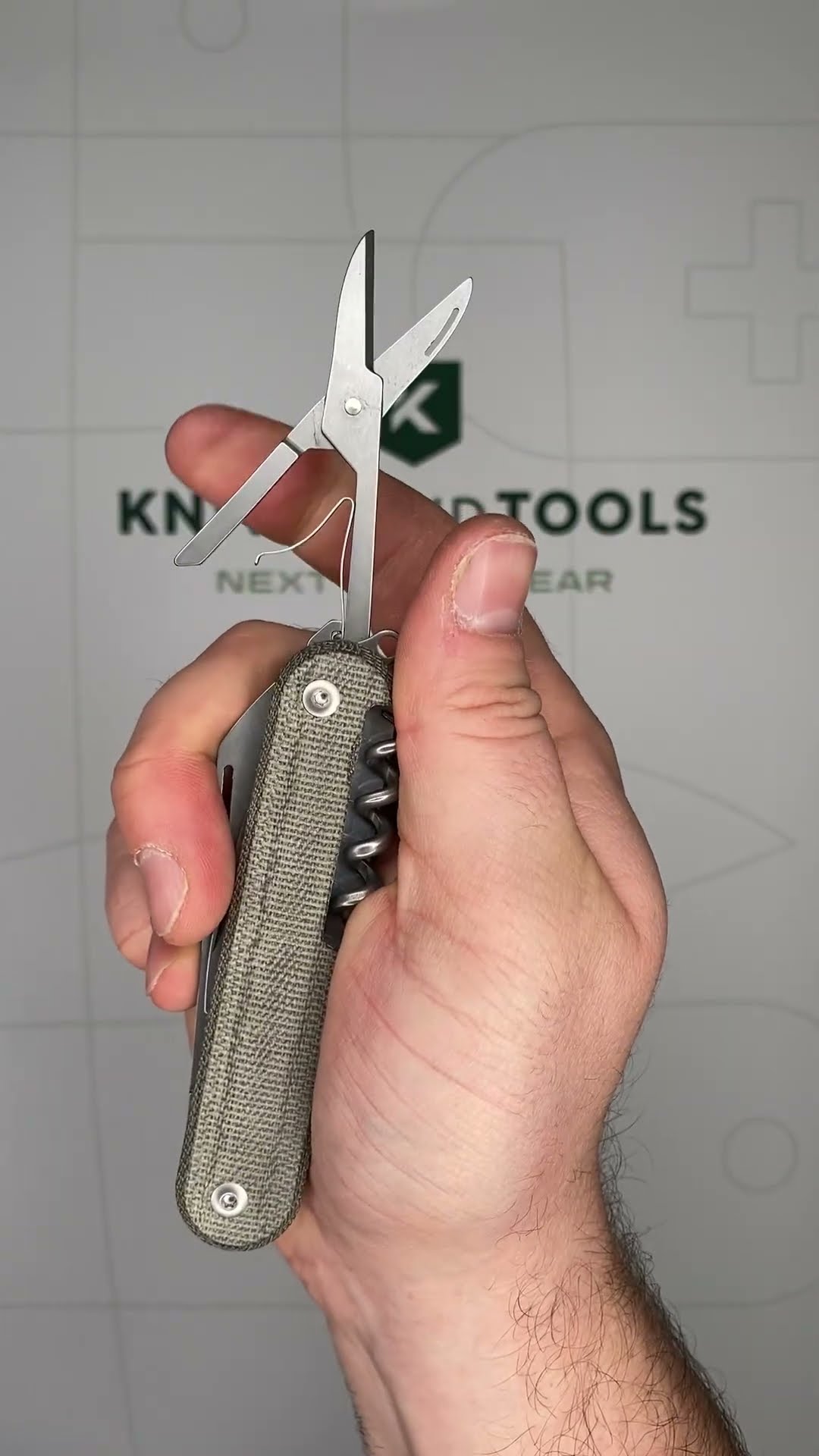 Mercury Duca 7 9DUCA7GC C Stonewashed Elmax, Green Canvas Micarta