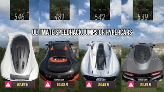 FORZA HORIZON 5 | THE ULTIMATE SPEED HACK JUMPS OF HYPERCARS THE CRAZIEST JUMPS OF HYPERCARS !!!!
