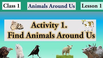 Lesson1 Animals Around Us | CBSE class1 EVS | NCERT class1 EVS| Identify common animals around us
