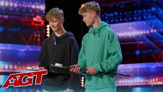 The Cline Twins From Canada Bring Unique Hockey Tricks To AGT 2022!