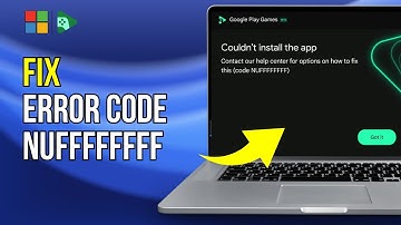 Fix Google Play Games Error Code NUFFFFFFFF Couldn