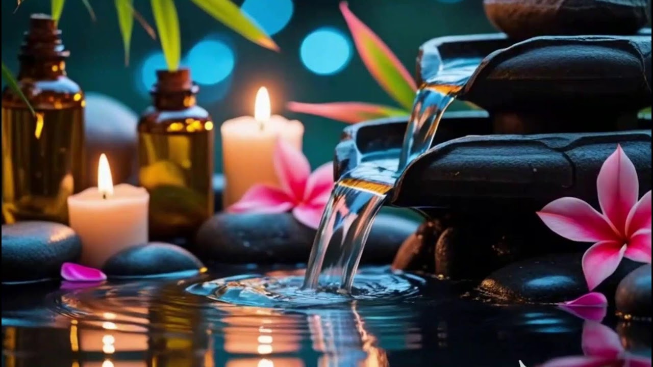 Relaxing Piano + Bamboo Water Fountain 🌿 LIVE Deep Sleep & Healing Music #50