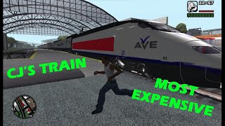 GTA SA - CJ driving a new super fast train