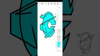 Membuat Graffiti huruf c mudah