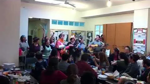 Pardes staff sings for Adar