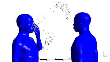 Coughing into hand simulation with Ansys CFD