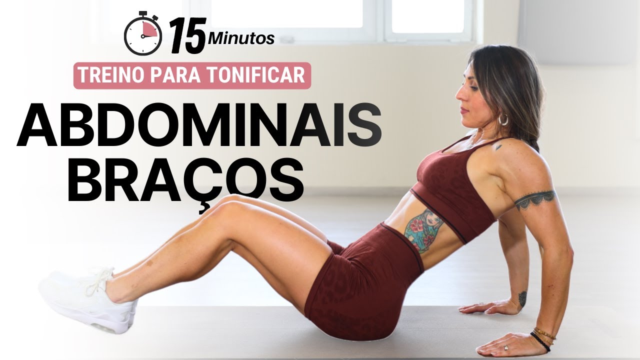 Define Braços e Abdómen em casa - Treino 15 min.