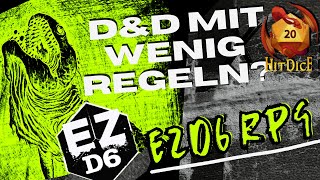 How to play EZD6, a light D6 role-playing system that prioritizes creativity over complexity