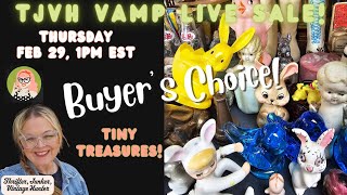 TJVH Buyers Choice Live Vintage Sale “ Tiny Treasures” | Virtual Antique Marketplace