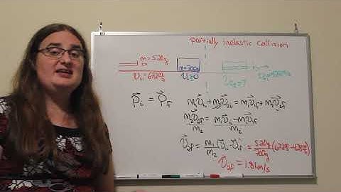 Partially Inelastic Collision Example