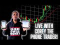 Corey The Phone Trader Lunch time futures market!