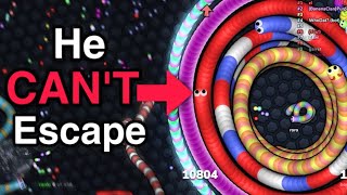 Slither.io But Im Stuck In A 5 Snake Trap