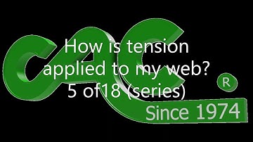 Mechanics of web tension Part 5 of 18