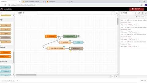 구글 챗봇 Firebase Real timeDB+node-red+MongoDB 연동 41615022 C반 김승준