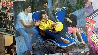 ♫ The Beatles relax by swimming pool in Bel Air California August 1964