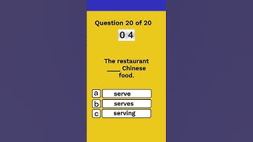 Present Simple (#19~20) | English Grammar Quiz