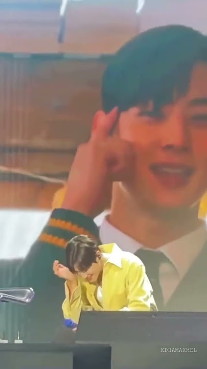 cha eun woo's reaction for ottoke song from true beauty kdrama😂❤