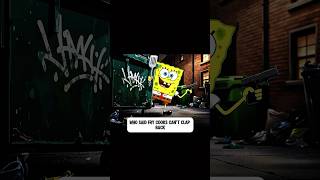 🤯 SpongeBob and Mickey Mouse going crazy at a gas station like GTA 5 😂 #spongebob #mickeymouse