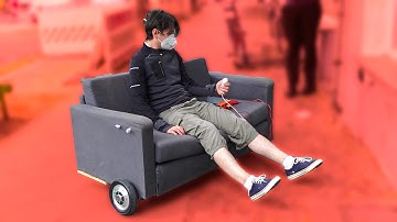 Motorized IKEA-Sofa from Scraps (Custom Hoverboard FOC)