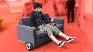 Motorized IKEA-Sofa from Scraps (Custom Hoverboard FOC)