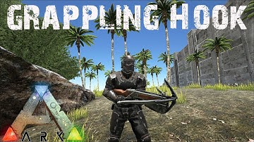 ARK Survival Evolved - Fun with the Grappling Hook!