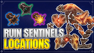 Ruin Sentinel Locations - Chaos Gear Farming route -【Genshin Impact】