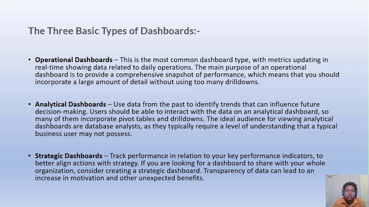 PURPOSE OF DASHBOARD MANAGER YouTube