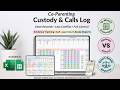 Co-Parenting Custody &amp; Call Tutorial - Child Custody - Child Calls - Printable Summary