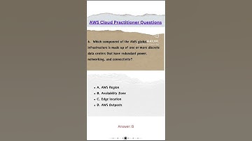 AWS QUIZ #aws #cloud #practitioner #amazonwebservices