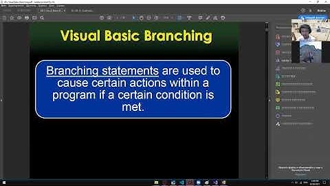 COMPFP1 - Visual Basic Branching ( Part 1 )