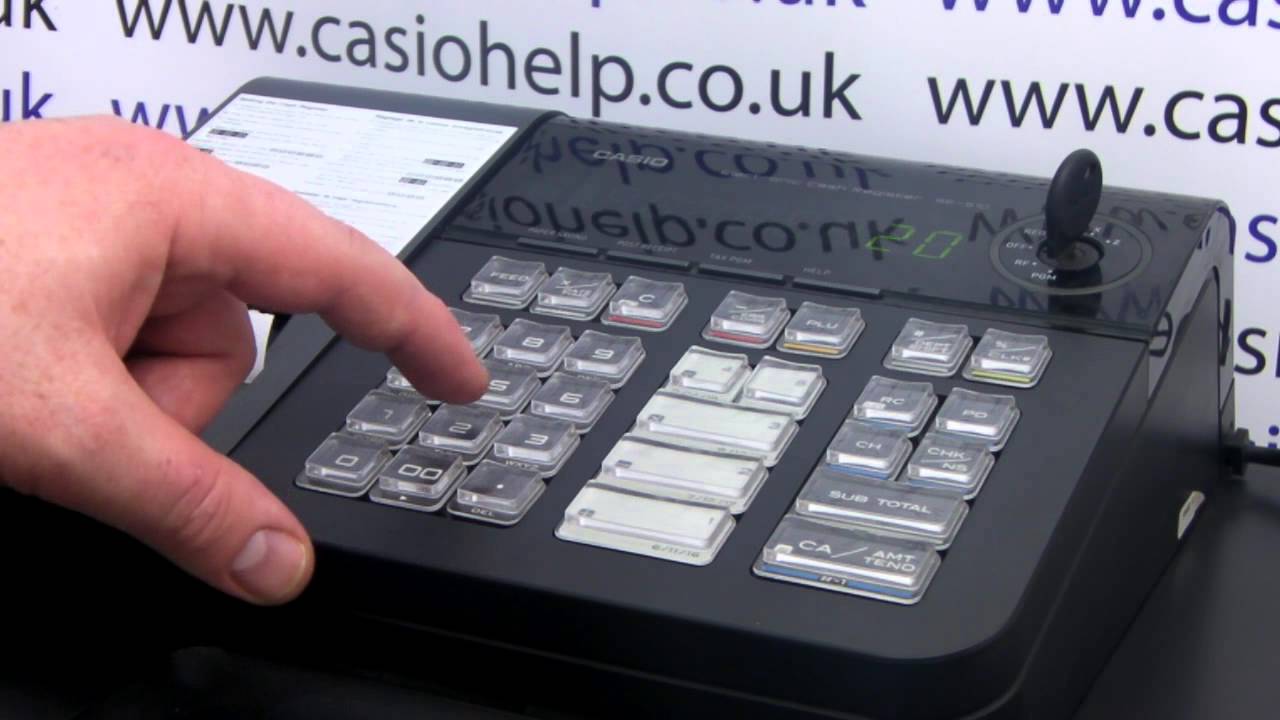 Casio SES10 / PCRT280 Tax Vat Programming How To Set Different Tax