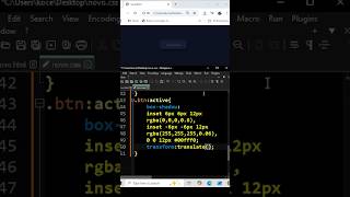 Neumorphism Neon button.