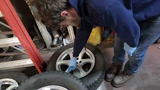 Saturday bays are full Caleb's 1st wheel restoration 